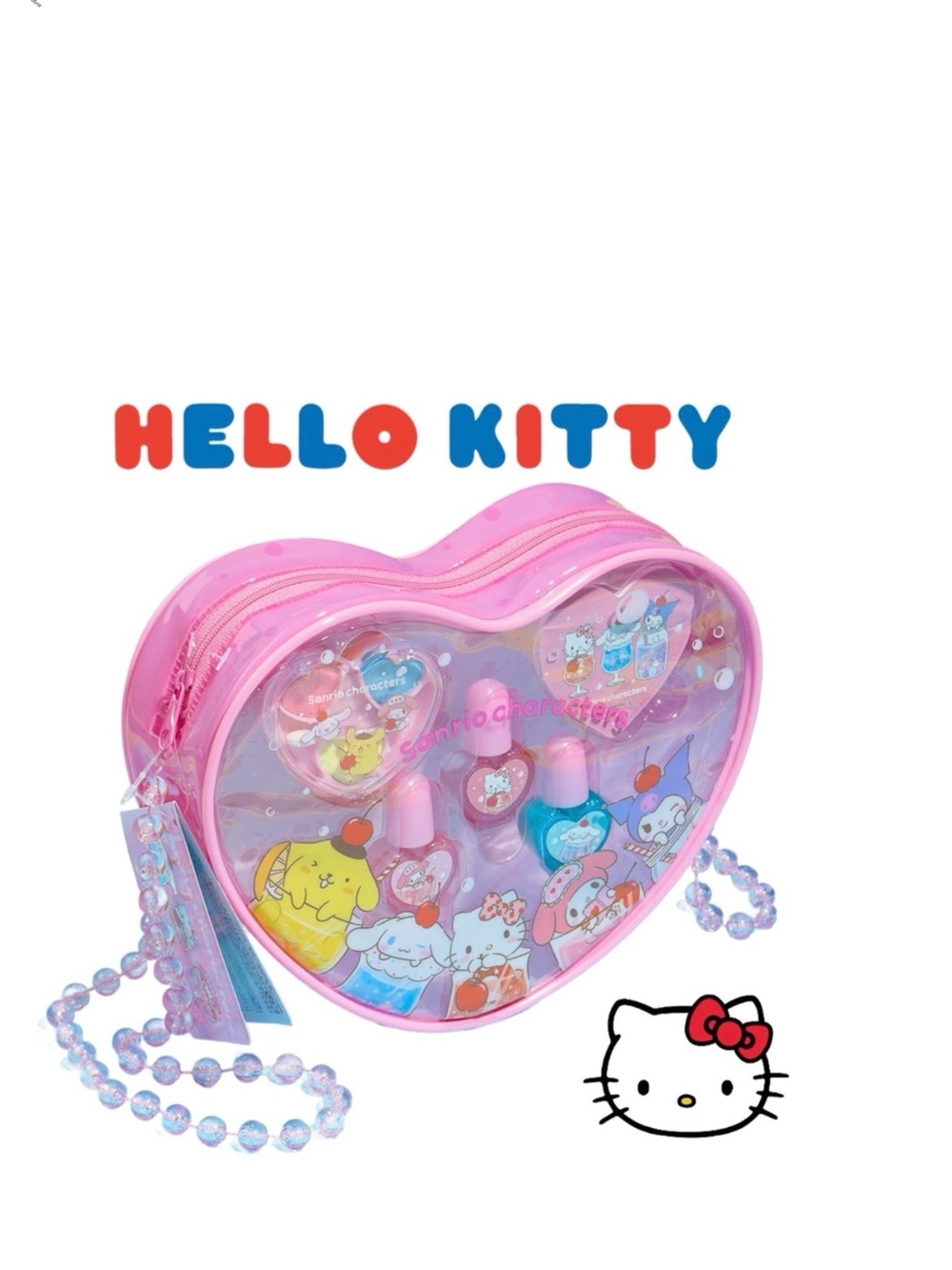 Hello Kitty Bag Sanrio Characters Fruit Soda Makeup Set Shoulder‎ Cosmetic Bag